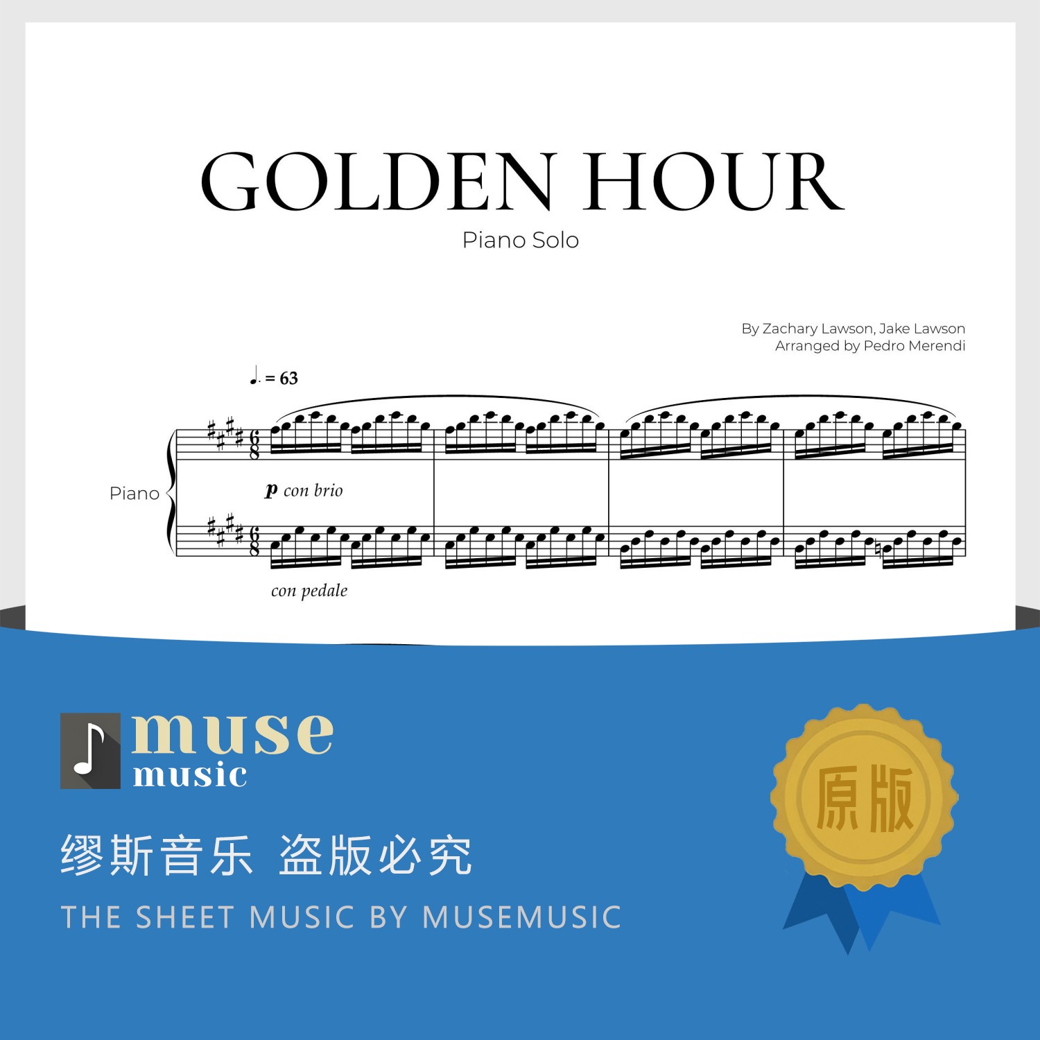 Golden hour 钢琴谱 官方原版谱 黄金时刻